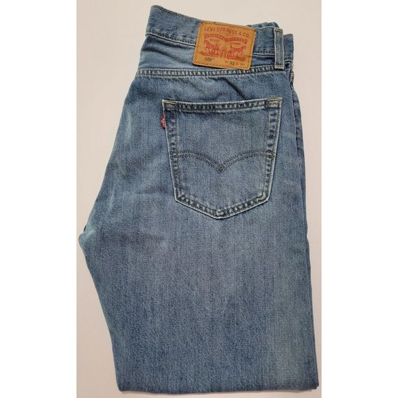 Levis 505 Blue Jeans, 33W x 30L Mens, in Very Good Condition - Picture 7 of 11